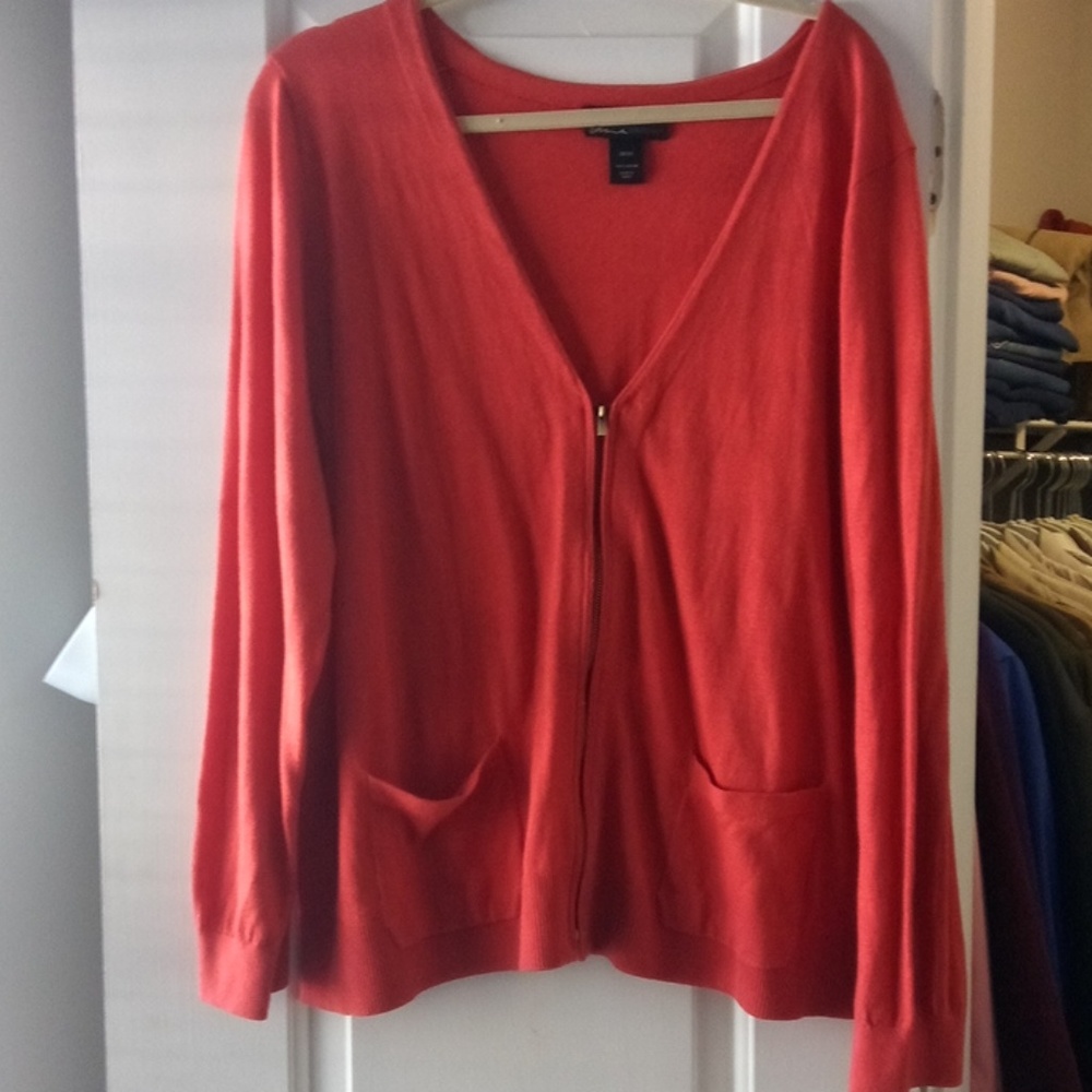 22/24 pumpkin zip sweater